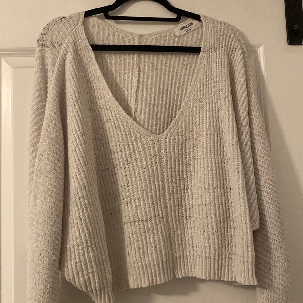Soft oversized off the shoulder sweater with very large neck